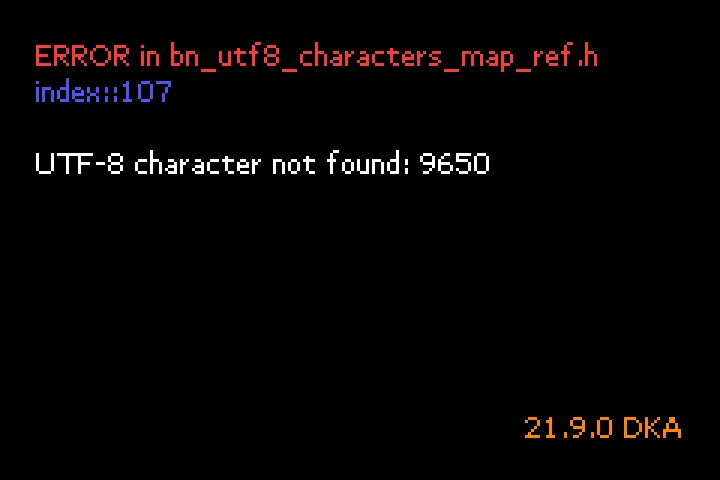 Crash UTF-8 au lancement du combat